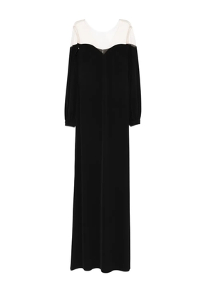 CRISTALLINI Rafaela long-sleeves maxi dress - Black