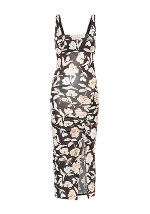 Patrizia Pepe floral-print dress - Brown