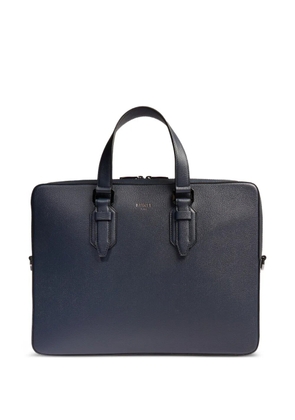 Lancel buckle-detail leather laptop bag - Blue