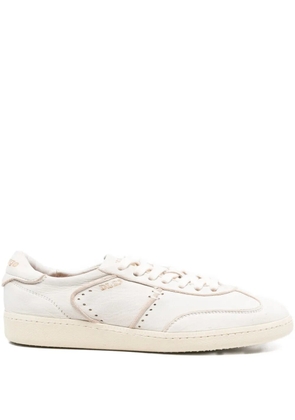 LEMARGO perforated-leather lace-up sneakers - White