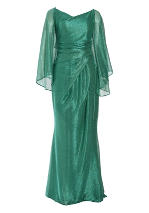 Talbot Runhof Voile mermaid dress - Green