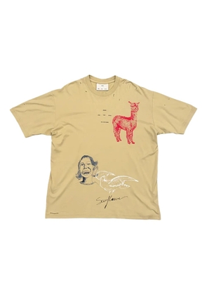 Song For The Mute sketchbook graphic tee T-shirt - Neutrals