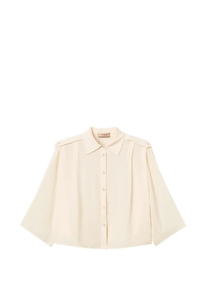 TWINSET crop shirt - Neutrals