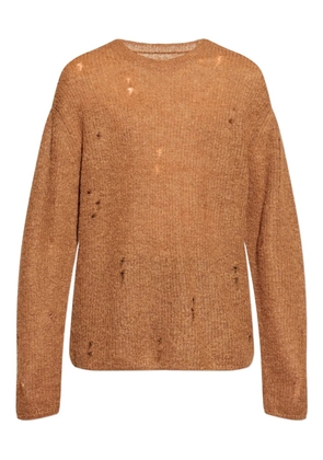 AllSaints Edgin distressed sweater - Brown