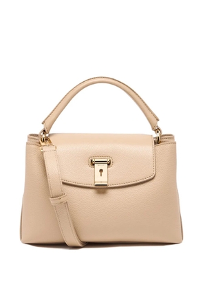 Bally small Lock Me grained-leather tote - Neutrals
