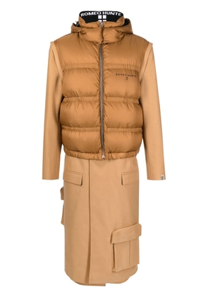 ROMEO HUNTE It's Just A Puffer padded coat - Brown