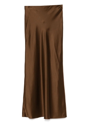 FRAME silk skirt - Brown