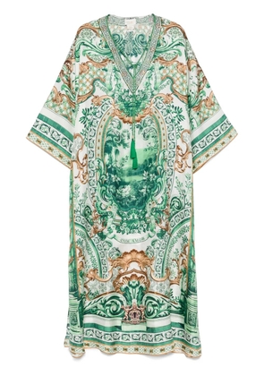 Camilla printed midi dress - Green