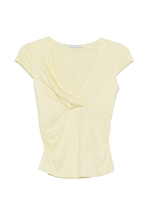 Patrizia Pepe draping T-shirt - Yellow