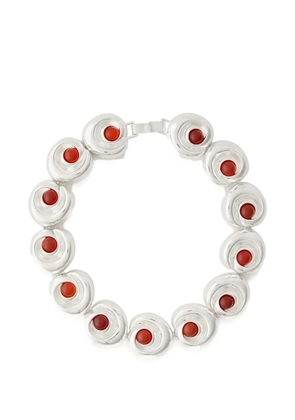 JULIETTA round-embellished necklace - Silver