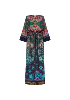Pierre-Louis Mascia belted floral-print maxi dress - Green