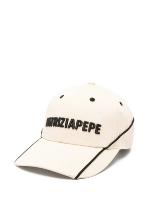 Patrizia Pepe contrasting embroidery baseball cap - Neutrals
