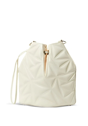 RYZÍ Luna 2.0 leather bucket bag - White