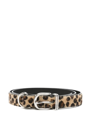 Undercover leopard-print belt - Brown