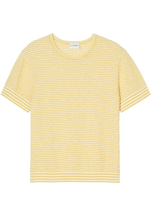 Closed striped T-Shirt - Yellow