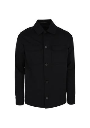 slowear patch-pocket over shirt - Black