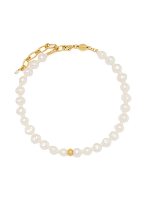 Anni Lu Stellar pearl-embellishment anklet - White
