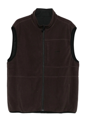 Gramicci zip-up gilet - Brown