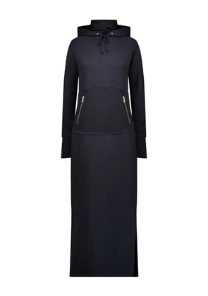 Marcella Elba zipped hooded maxi dress - Black