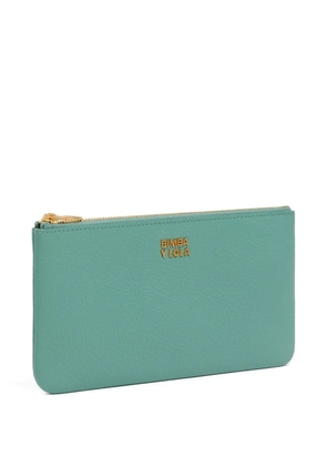 Bimba y Lola zip-top leather purse - Green