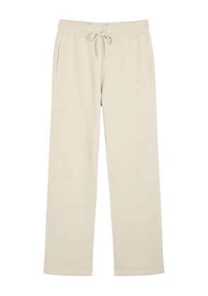 COLE BUXTON logo-embroidered straight-leg track pants - Neutrals