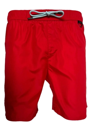 Iceberg logo-plaque swim shorts - Red