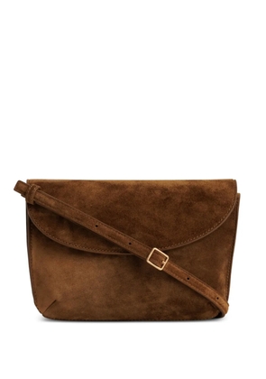 Yu Mei Keriana suede cross body bag - Brown