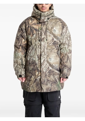 Jordan printed hooded parka - Green