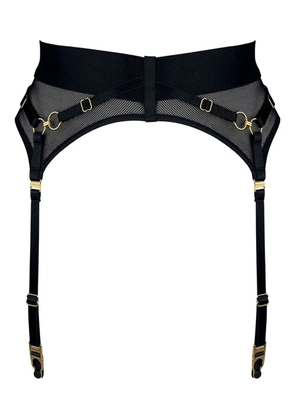 Bordelle Nara mesh suspender belt - Black