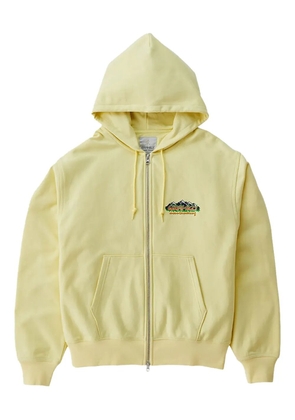 Gramicci ful- zip mountaineering-graphic hoodie - Yellow