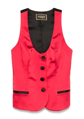 MITILIANE COUTURE satin waistcoat - Red