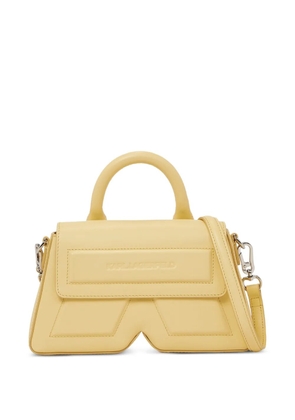 Karl Lagerfeld Ikon/K leather tote bag - Yellow