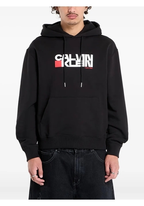 Calvin Klein logo-detail hooded hoodie - Black