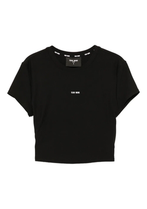 TEAM WANG design logo-printed performance top - Black