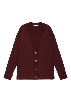 MALIPARMI button v-neck cardigan - Red