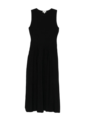 STAUD Eluse pleated sleeveless midi dress - Black