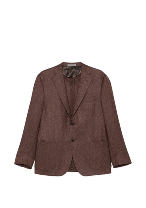 Corneliani button single-breasted jacket - Brown