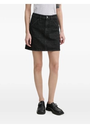Filippa K logo-patch mini skirt - Black