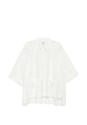 GDeL by gaze de lin square-lace shirt - White