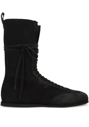Ann Demeulemeester lace-up boots - Black