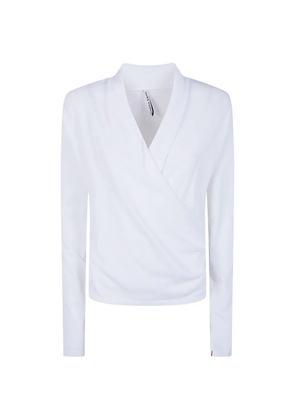 Liviana Conti V-neck wrap knitwear - White