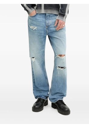HUGO distressed straight-leg jeans - Blue