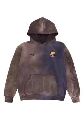 Travis Scott split-dye crest hoodie - Grey