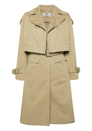 LVIR Three-Way cotton trench coat - Neutrals