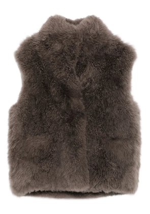 Liska shearling gilet - Brown