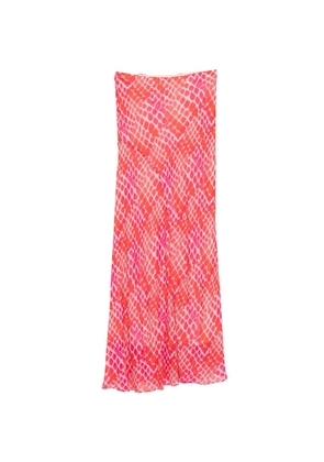 Patrizia Pepe printed midi skirt - Red