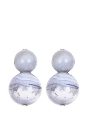 Jennifer Behr Cara beaded earrings - Grey