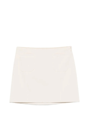 Patrizia Pepe patch-pocket mini skirt - Neutrals