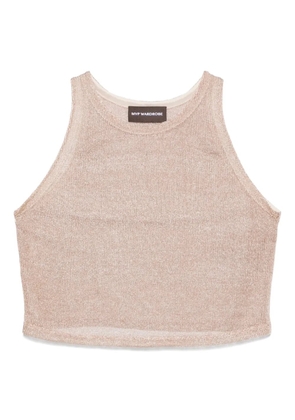 mvp wardrobe lurex tank top - Brown