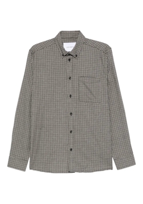Les Deux gingham-check pocket shirt - Black